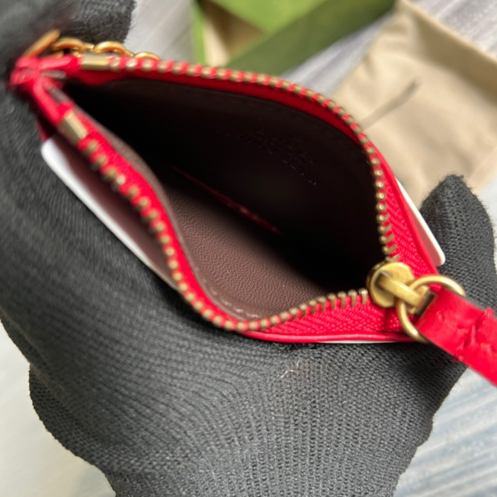 Gucci GG Marmont keychain wallet Size 10*7.5*1cm Style: 627064
