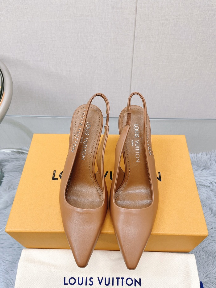 Louis Vuitton Sparkle Slingback Pumps Size 35-41 5-Color