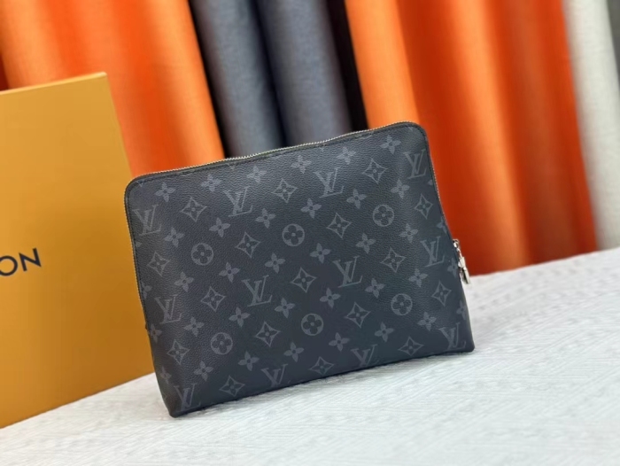 Louis Vuitton New Pouch Damier Graphite  Clutch Bags Size 21*27*5cm