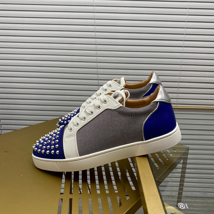 Christian Louboutin Louis Junior Spikes Sneaker Size 36-46  9-Color