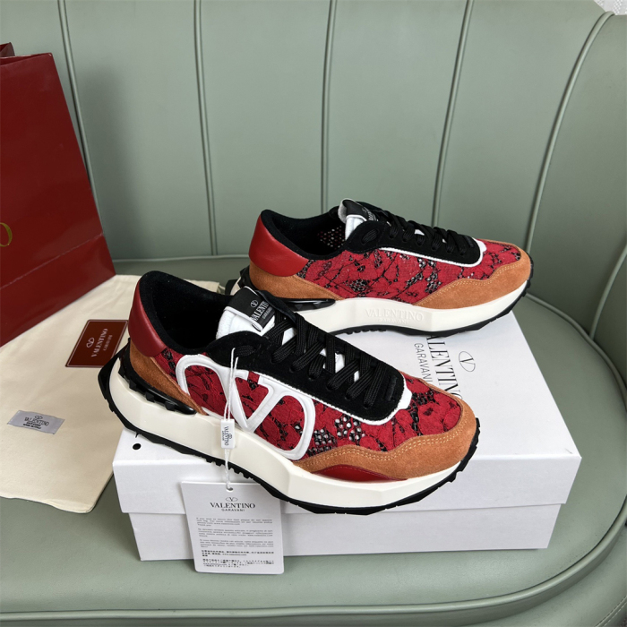 Valentino Lace and Mesh Lacerunner Sneaker Size 36-41   9-Color