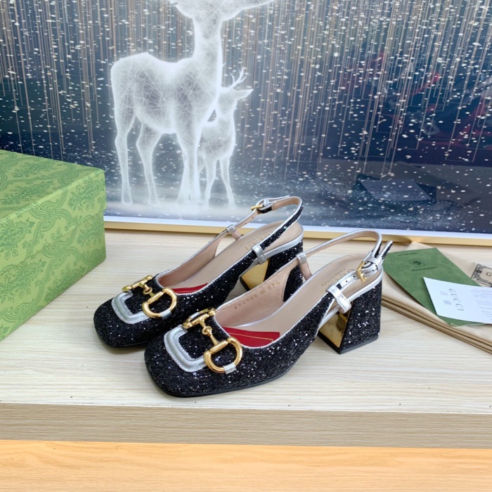 Gucci Slingback With Horsebit Pumps Size 35-41 5-Color