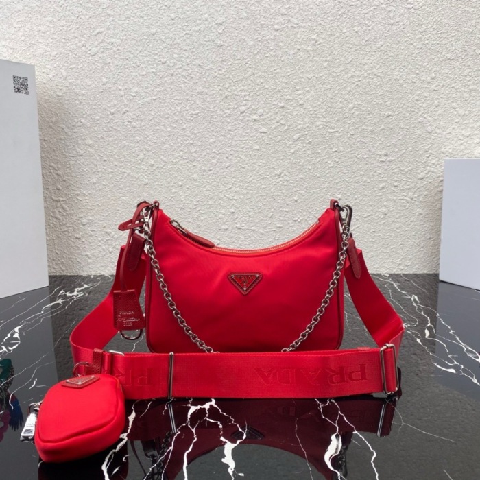 Prada 1BH204 Redition 2005 Women Bags Canvas 22*12*6cm