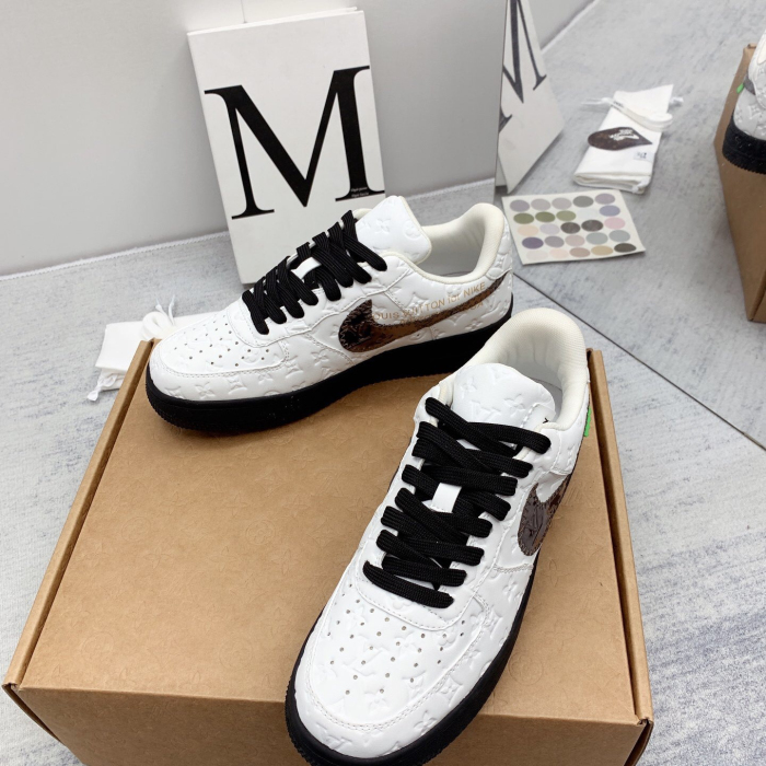 Louis Vuitton x Off White x Air Force 1 Sneaker Size 36-45   9-Color