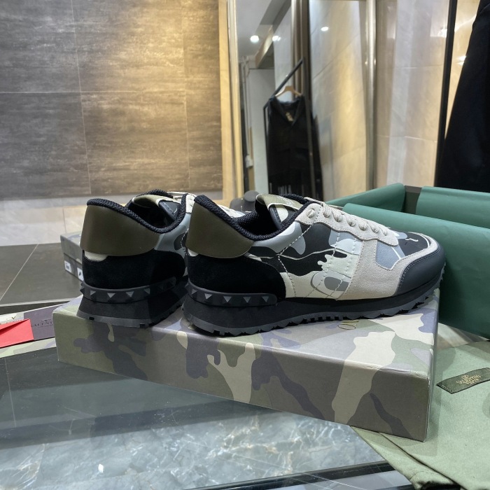 Valentino Camouflage Rockrunner Sneaker Size 39-45   11-Color
