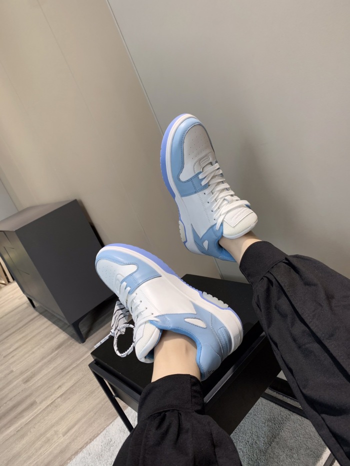 OFF White Out of Office Calf Leather Sneaker Size 35-45   6-Color