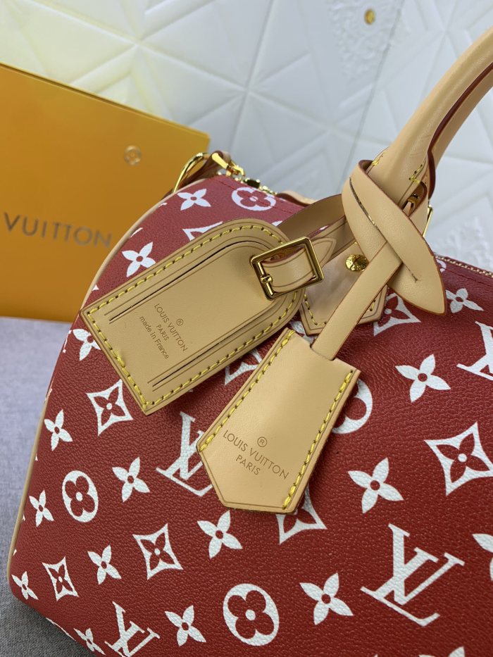 Louis Vuitton Speedy P9 Bandoulière 30 Monogram Leather Travel Bags Size 30*21*7cm