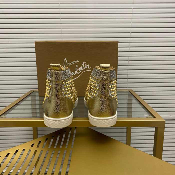 Christian Louboutin Lou Pik Pik High-Top Sneaker Size 36-46  6-Color