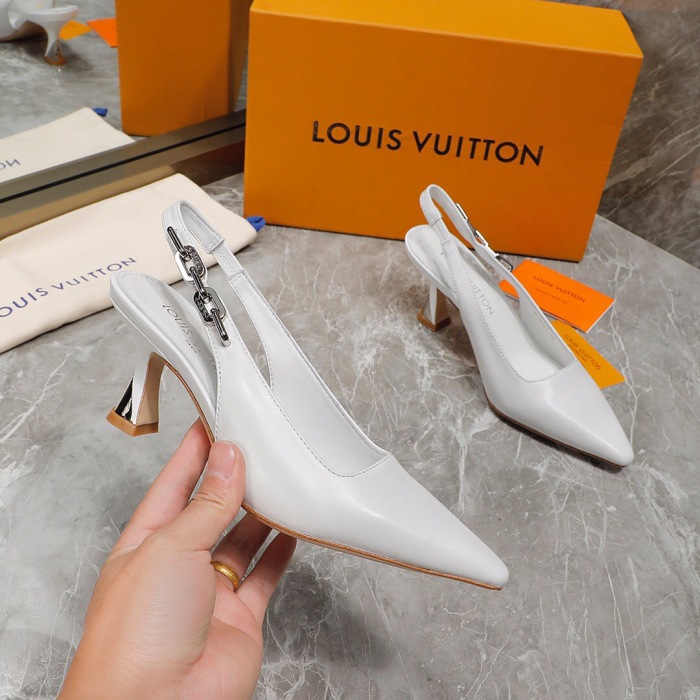Louis Vuitton Sparkle Slingback Pumps Size 35-41 3-Color