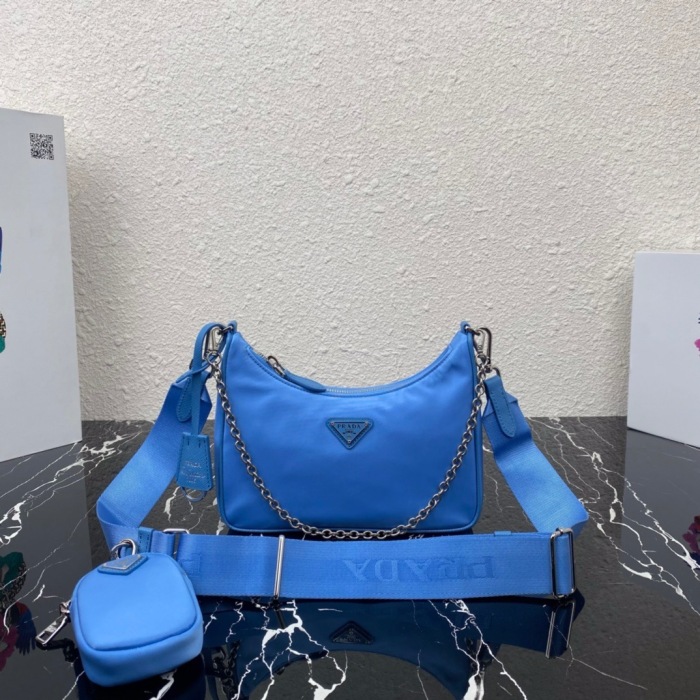 Prada 1BH204 Redition 2005 Women Bags Canvas 22*12*6cm