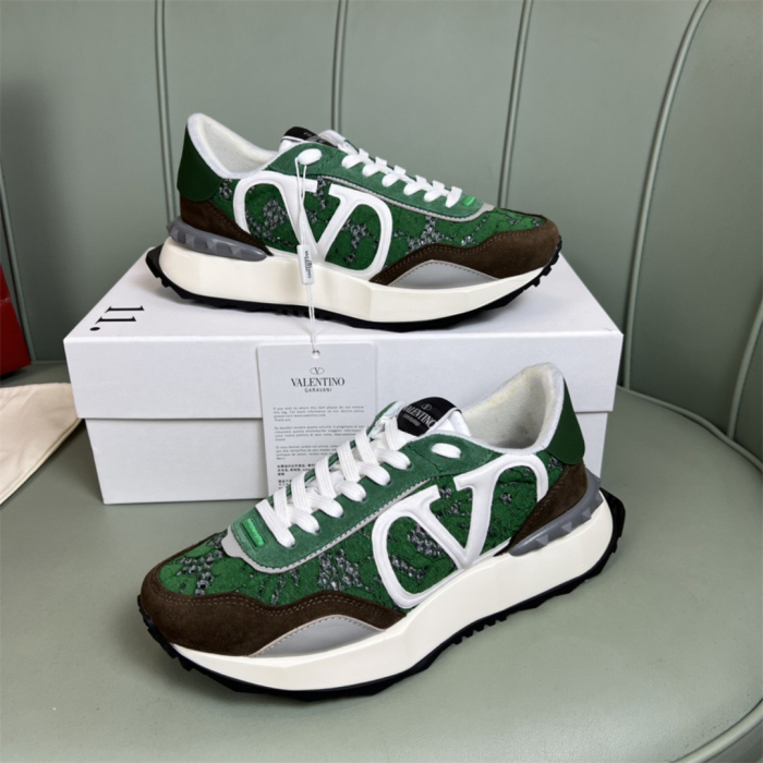 Valentino Lace and Mesh Lacerunner Sneaker Size 36-41   9-Color