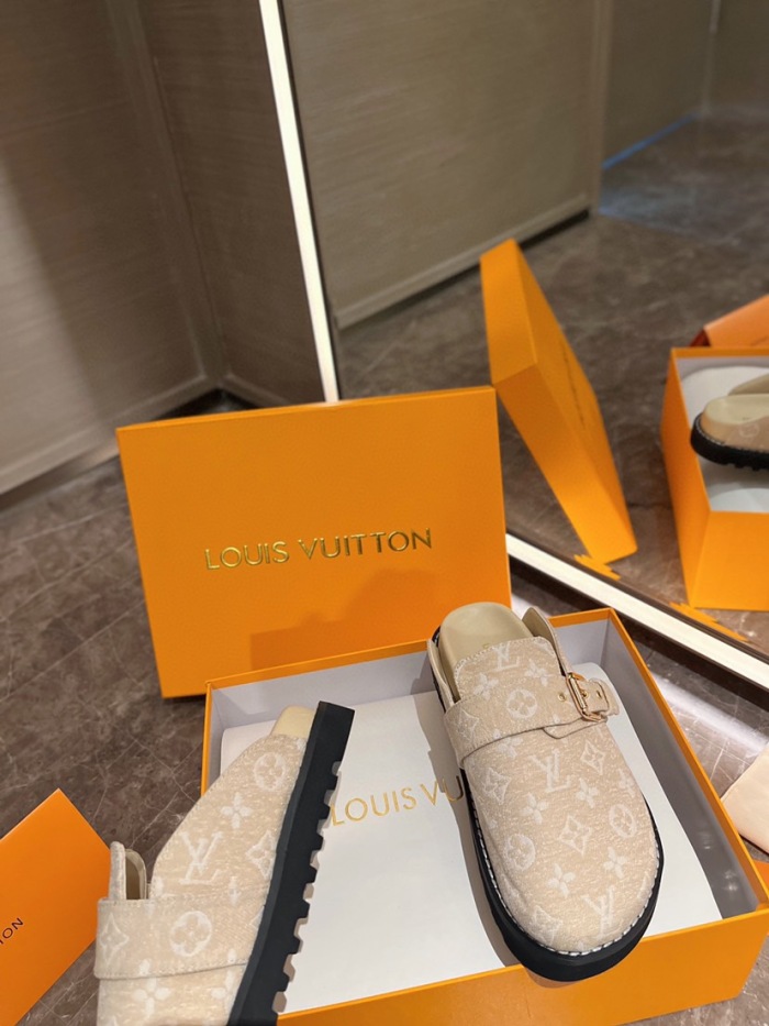 Louis Vuitton Pool Pillow Flat Comfort Slippers Size 36-46