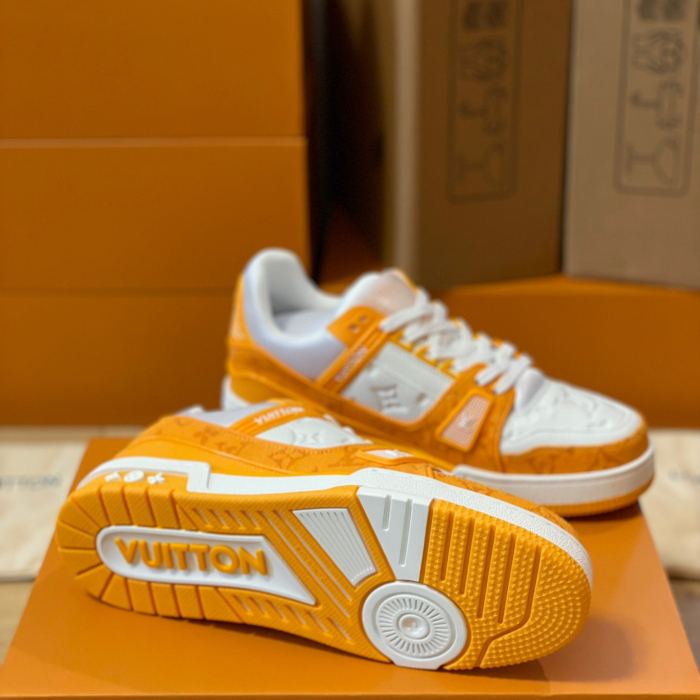 Louis Vuitton Trainer Monogram denim Sneaker Size 36-46  5-Color