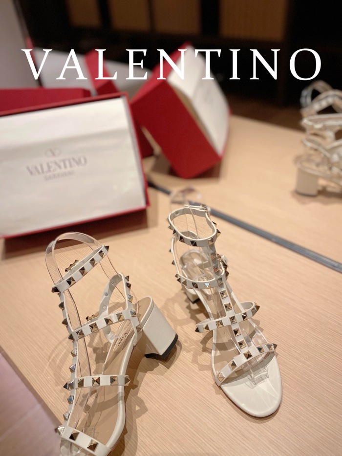 Valentino Rockstud Calfskin Ankle Strap Pumps Size 35-41 6-Color