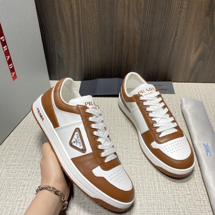 Prada Downtown Leather Sneaker Size 36-45   10-Color
