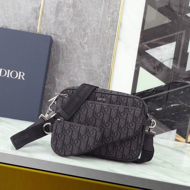 Dior Oblique Men Shoulder Bags Size 18*25*5cm