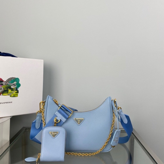 Prada 1BH204 Redition 2005 Women Bags Leather 22*18*6cm