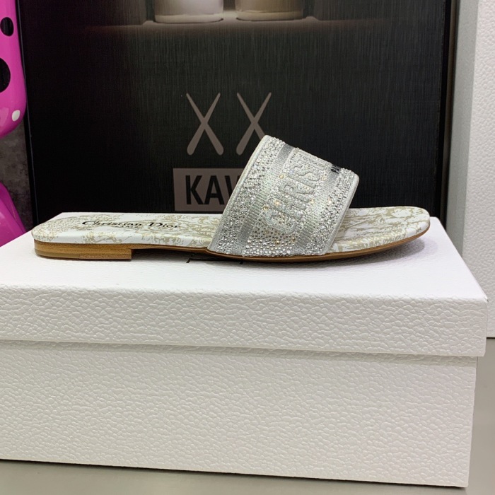 Dior Dway With Diamond Slippers Size 35-41 7-Color