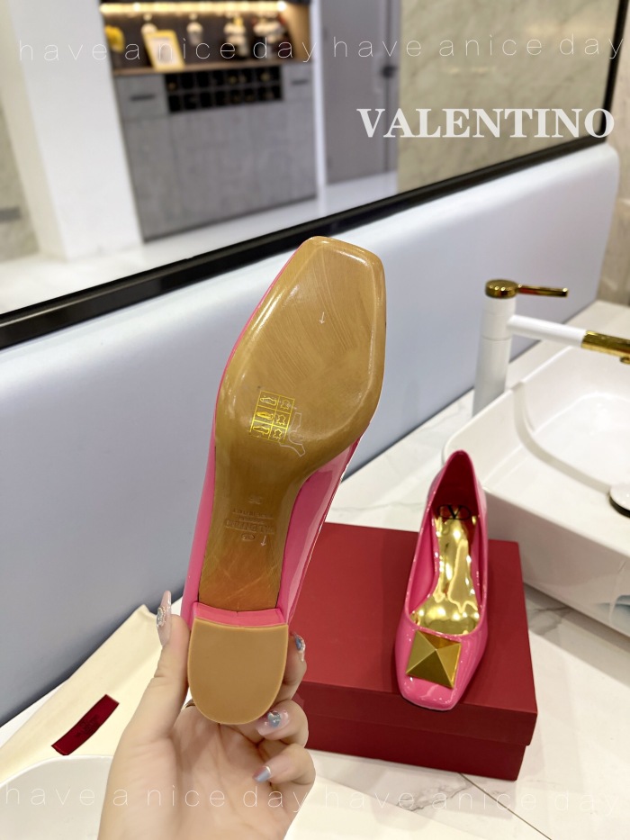 Valentino One Stud Patent Leather Pumps Size 35-41 4-Color