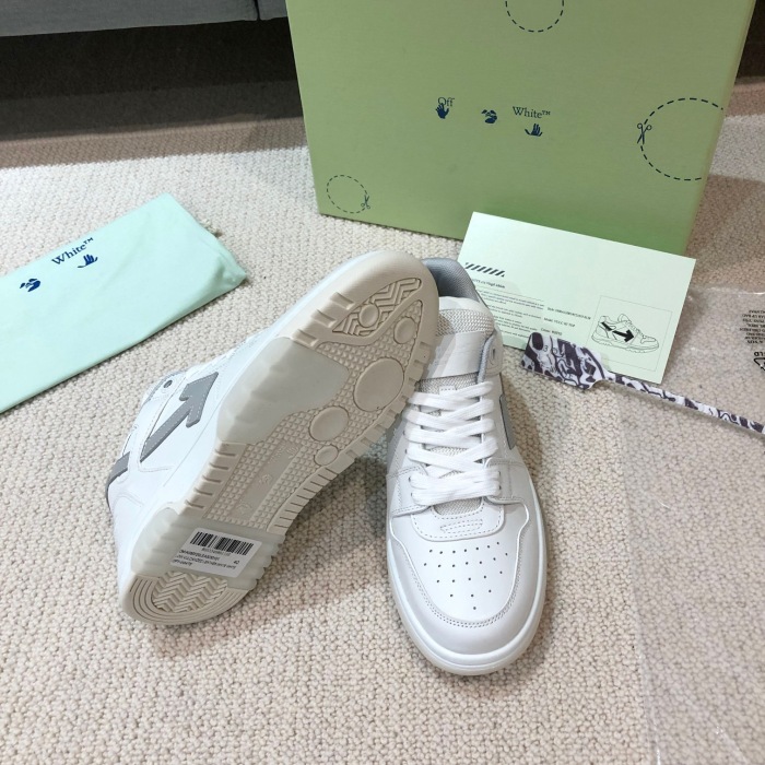 OFF White Out of Office Calf Leather Sneaker Size 35-45   8-Color