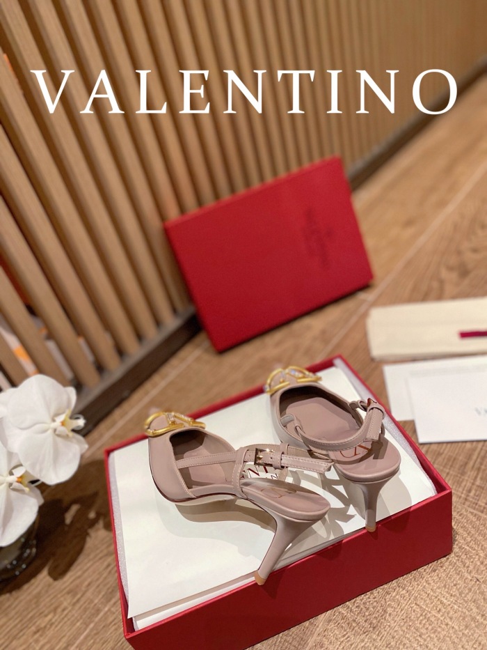 Valentino Vlogo Signature Satin Slingback Pumps Size 35-41 4-Color