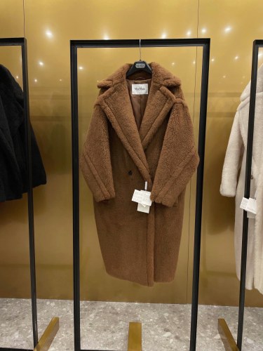 Max Mara Teddy fur long coat Size XS-M