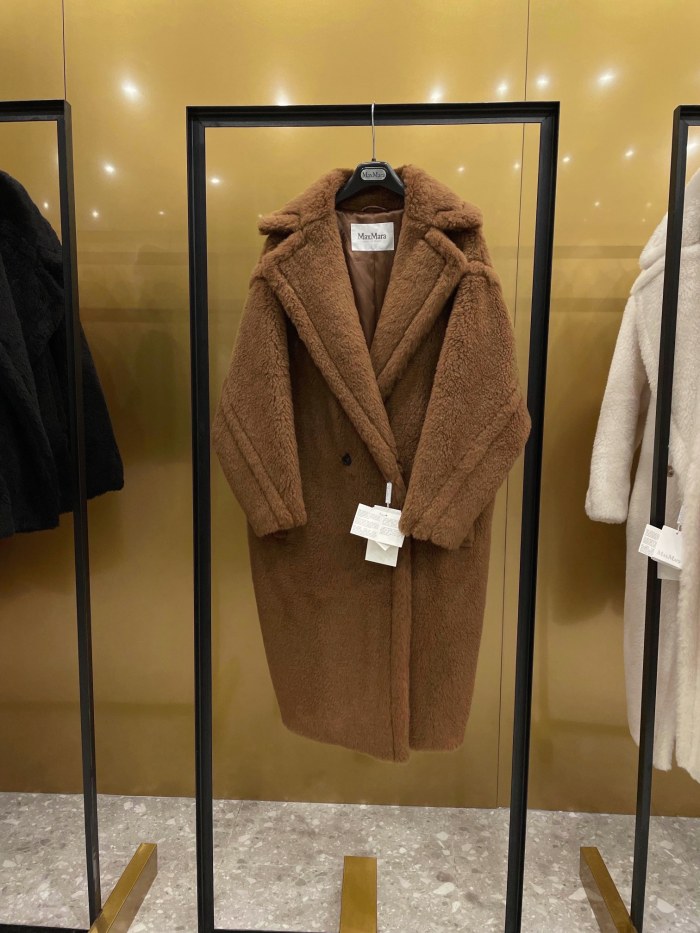 Max Mara Teddy fur long coat Size XS-M