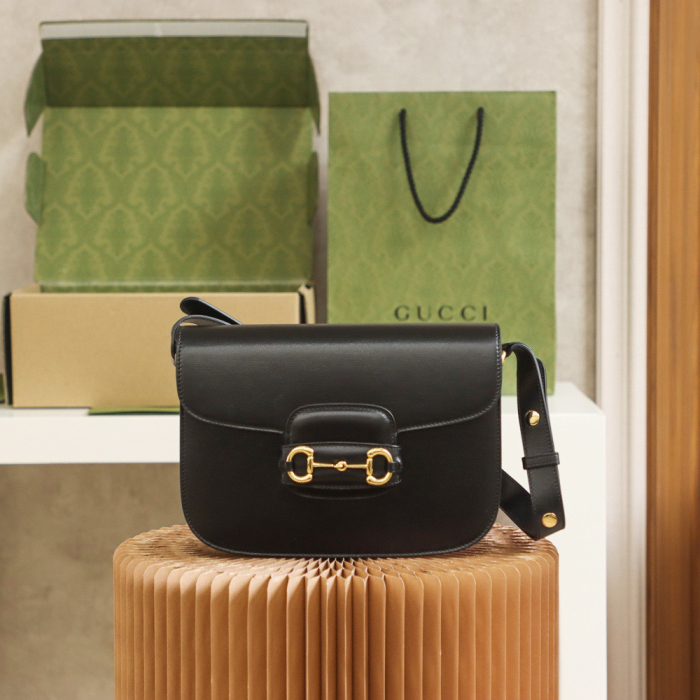 Gucci GG Horsebit 1955 Women Shoulder Bags Size 25*18*8cm