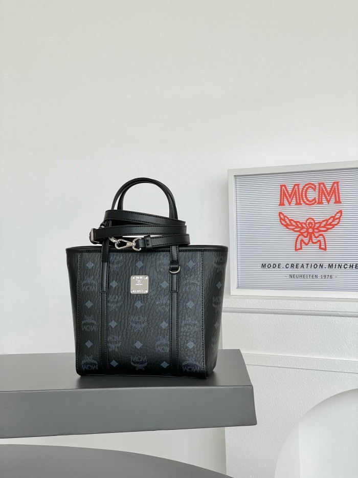 MCM Aren Visetos Mini Shoulder Bags Size 19*9.5*18.5cm