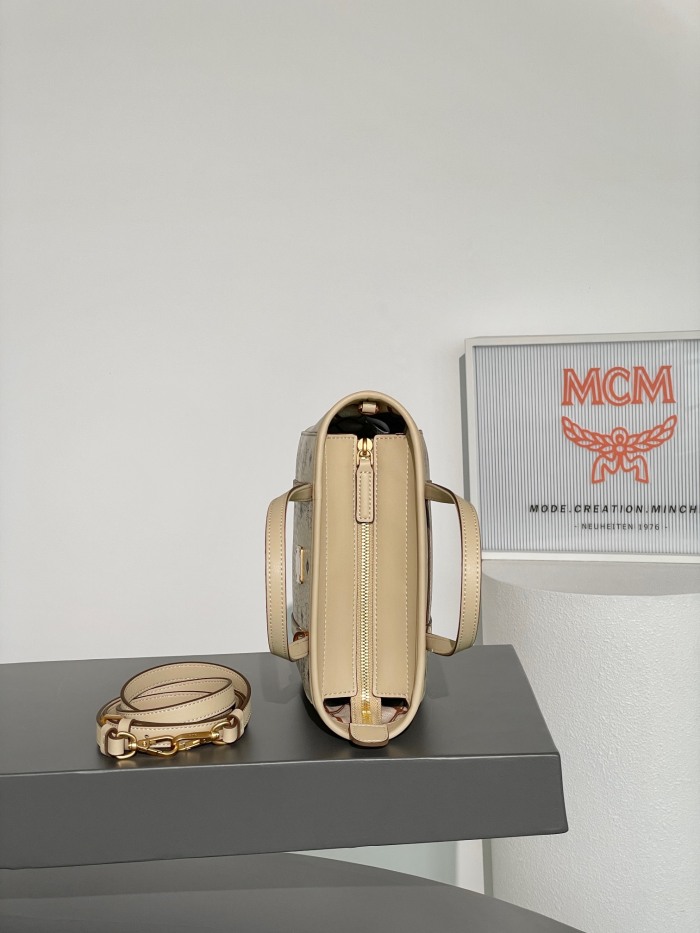 MCM Aren Visetos Mini Shoulder Bags Size 19*9.5*18.5cm