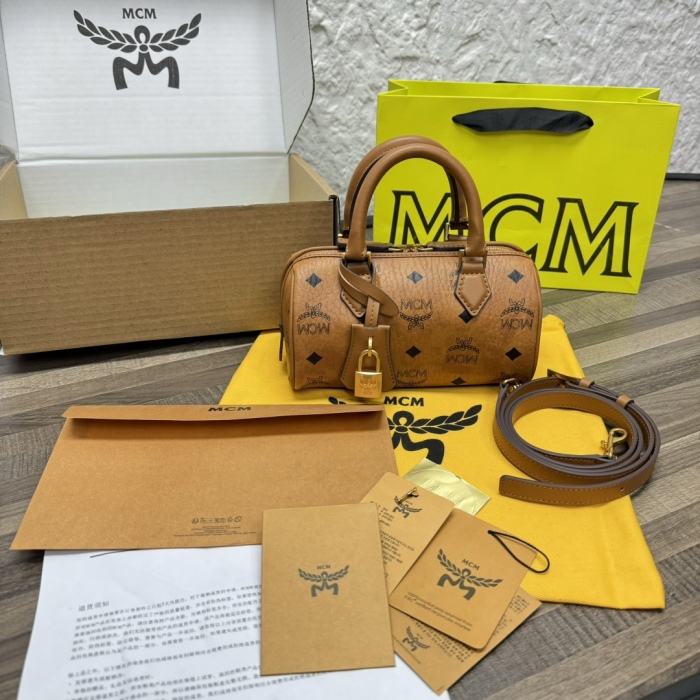 MCM Ella Visetos Mini Shoulder Bags Size 18*9*9.5cm