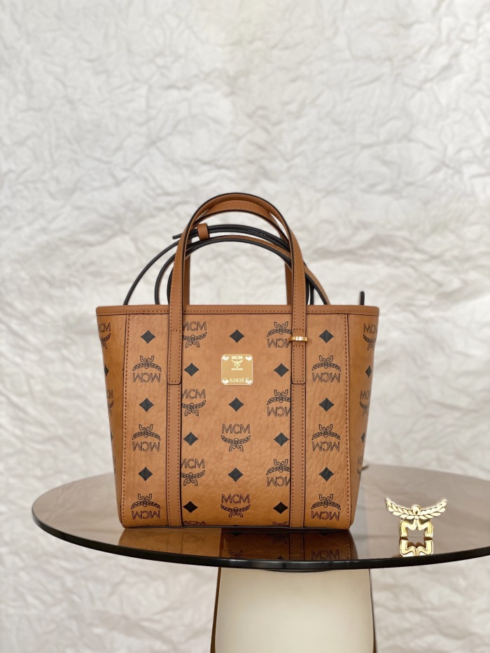 MCM Aren Visetos Mini Shoulder Bags Size 19*9.5*18.5cm