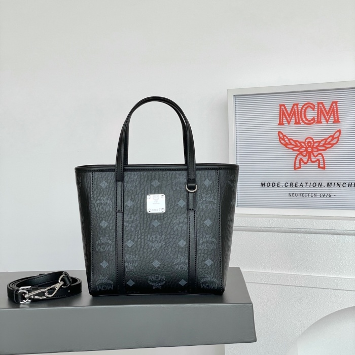 MCM Aren Visetos Mini Shoulder Bags Size 19*9.5*18.5cm