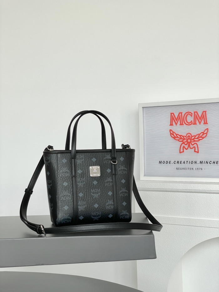 MCM Aren Visetos Mini Shoulder Bags Size 19*9.5*18.5cm