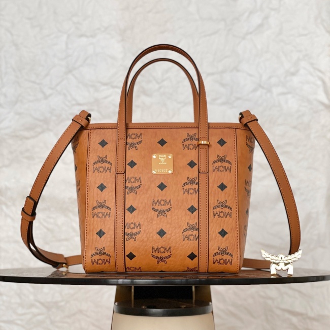 MCM Aren Visetos Mini Shoulder Bags Size 19*9.5*18.5cm