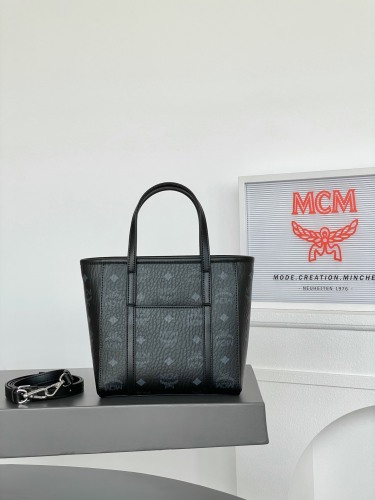 MCM Aren Visetos Mini Shoulder Bags Size 19*9.5*18.5cm