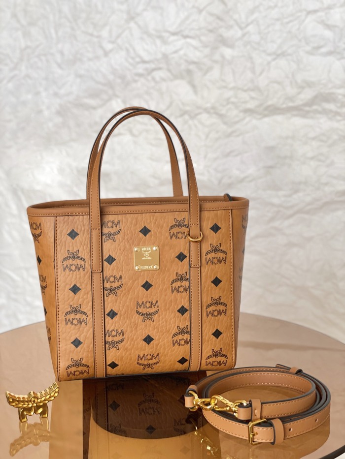 MCM Aren Visetos Mini Shoulder Bags Size 19*9.5*18.5cm
