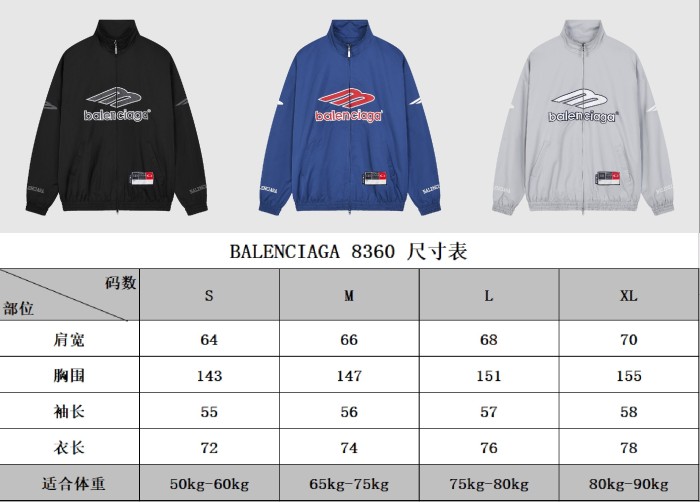 Balenciaga 2026ss New Jogging Suit Size S-XL