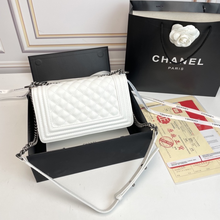 Chanel BOY Shoulder Bags Size 25*14*7cm