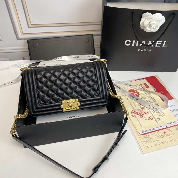 Chanel BOY Shoulder Bags Size 25*14*7cm