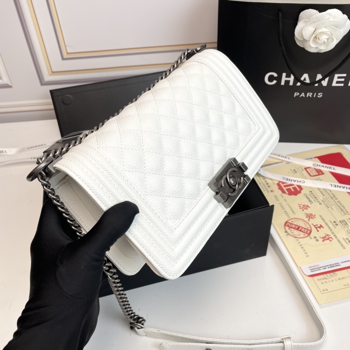 Chanel BOY Shoulder Bags Size 25*14*7cm