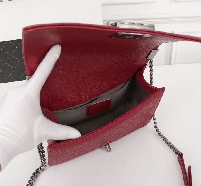 Chanel BOY Shoulder Bags Size 25*14*7cm
