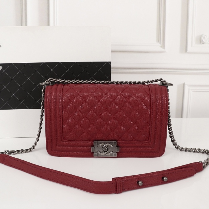 Chanel BOY Shoulder Bags Size 25*14*7cm