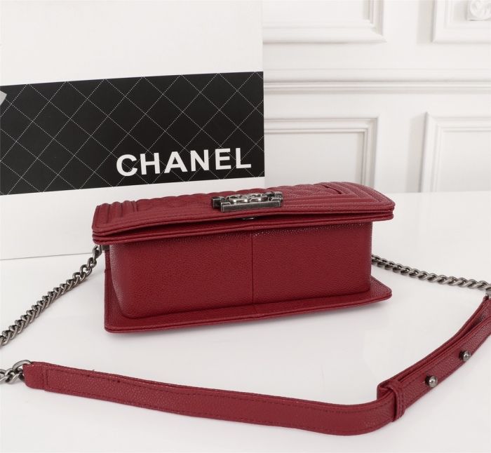 Chanel BOY Shoulder Bags Size 25*14*7cm