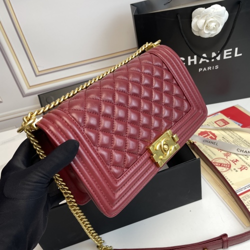 Chanel BOY Shoulder Bags Size 25*14*7cm