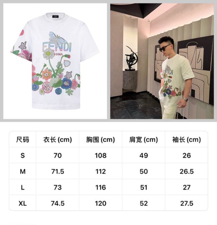 Fendi 2026ss New T Shirt Size S-XL