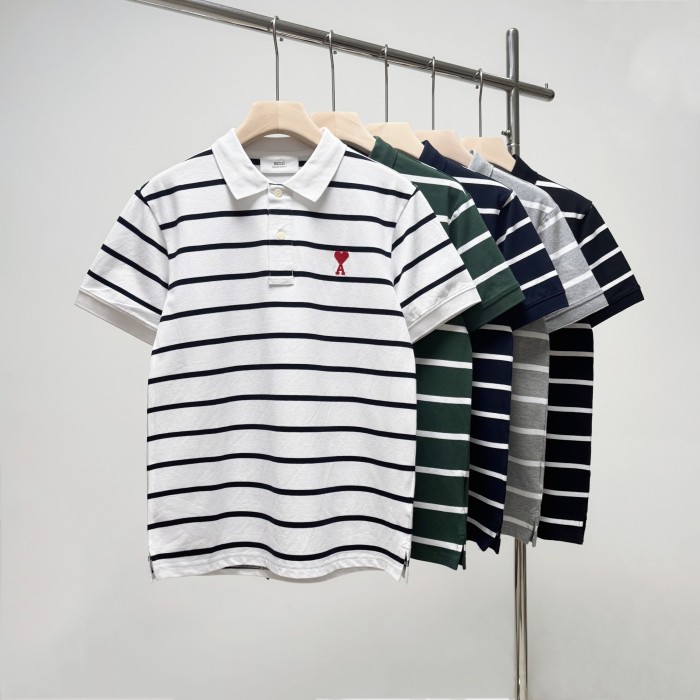 Ami 2026ss New Polo Shirt Size S-XXL 4-Color