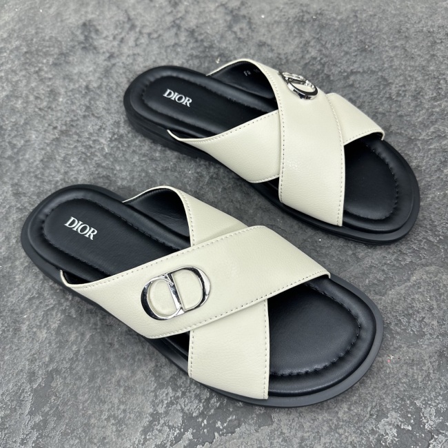 Dior Aqua Oblique Sandals & Slippers Men Size 39-46