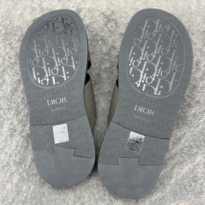 Dior Aqua Oblique Sandals & Slippers Men Size 39-46