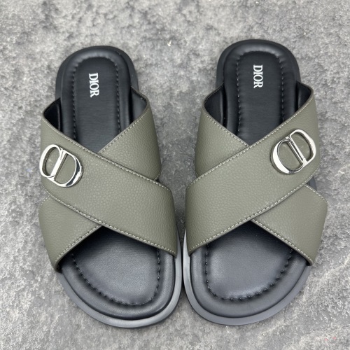 Dior Aqua Oblique Sandals & Slippers Men Size 39-46